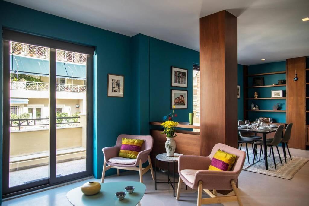 Stylish Decorated Apartment In Kolonaki Atene Esterno foto